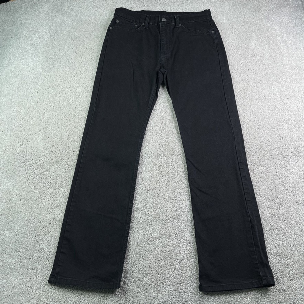 Levis 527 Jeans Men 32x32 Black Slim Bootcut Stretch Denim Western Workwear